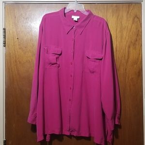 Avenue silk button up blouse.